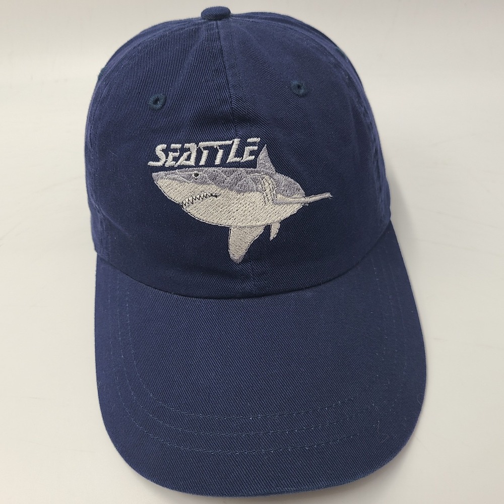 Seattle Hat Adjustable Shark Lucky Stars Strapback Blue Men Casual Everyday Wear